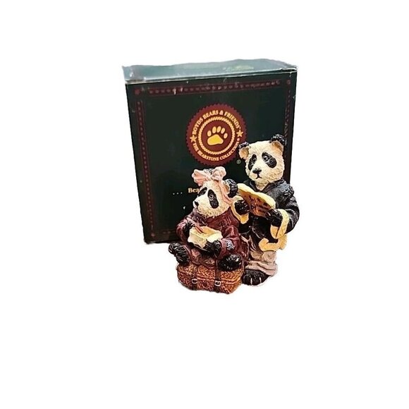 Boyds Bears & Friends "Hsing Hsing and Ling Ling Wongbruin...Carryout" Figurine - Picture 2 of 9